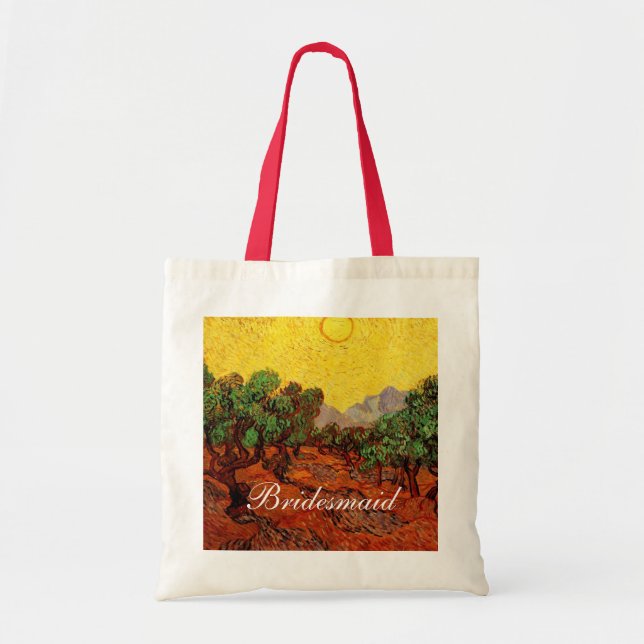 Weddings,Vincent van Gogh Olive Trees Tote Bag (Front)