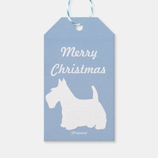 Wedgewoof Scottish Terrier Gift Tags (Front)