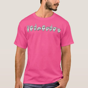 WEDNESDAY ASL Sign Language Design 1 T-Shirt