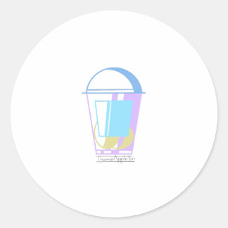 Wednesday Eggs (Egg Design Sticker) Classic Round Sticker