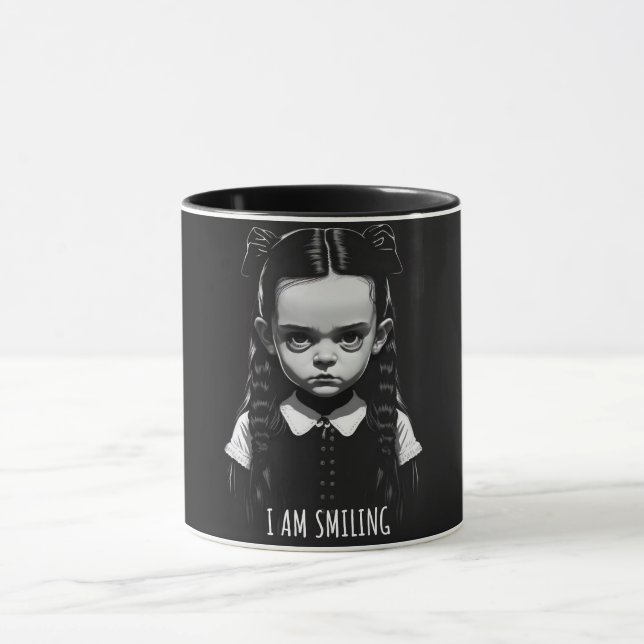 Wednesday mood pilow - I am smiling Cushion Mug (Center)