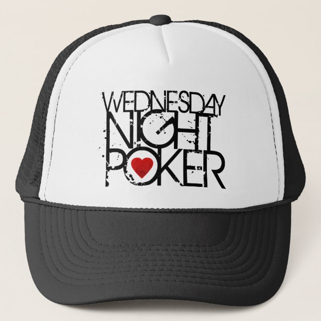 Wednesday Night Poker Trucker Hat (Front)