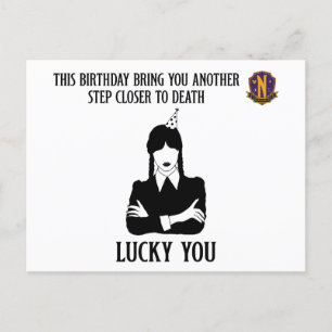 Wedsnesday - Funny Birthday - Lucky You Postcard