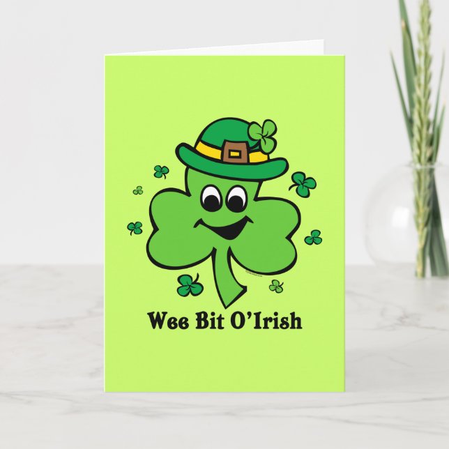 Wee Bit O' Irish Card (Front)