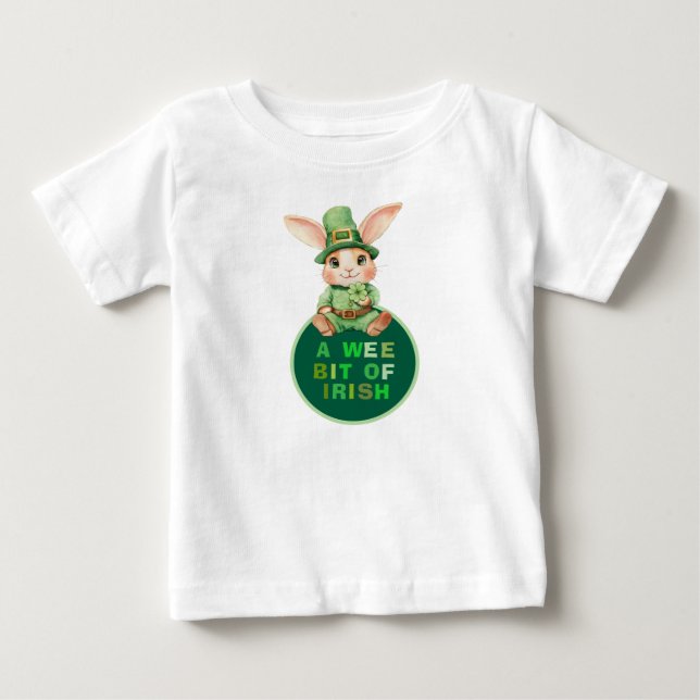 Wee Bit of Irish with bub bun T-Shirt (Front)