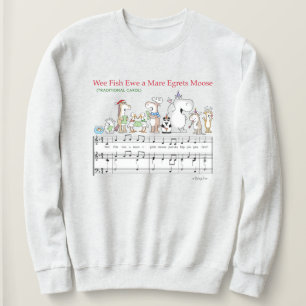 WEE FISH EWE A MARE EGRETS MOOSE Sandra Boynton T- Sweatshirt