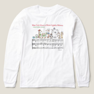 WEE FISH EWE A MARE EGRETS MOOSE Sandra Boynton T- Tri-Blend Shirt