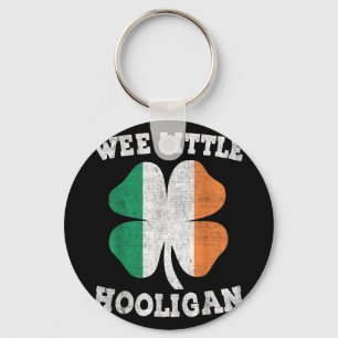 Wee Little Hooligan Funny St Patricks Day Teen Boy Key Ring