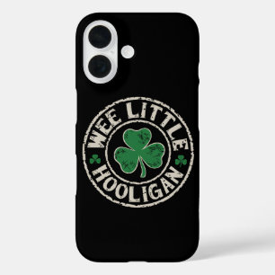 Wee Little Hooligan Shamrock St Patrick's Day iPhone 16 Case
