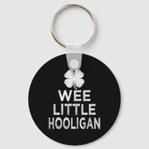 Wee Little Hooligan St Patricks Day Shamrock Boys Key Ring