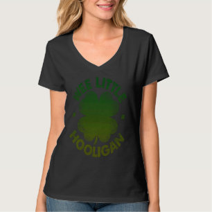 Wee Little Hooligan   St Patrick's Day Shamrock T-Shirt