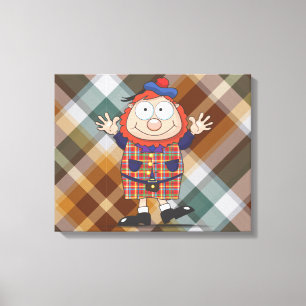 Wee man canvas print