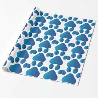 Wee Paw Print Wrapping Paper
