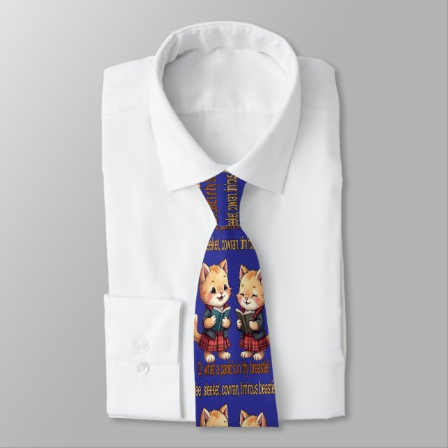 Wee, Sleeket, Cowran Timrous Beastie  Tie (Tied)