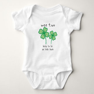 Wee Two-lucky to be an Irish twin - baby bodysuit
