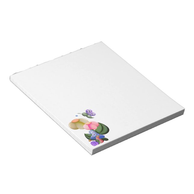 Wee View Snail & Butterfly Notepad (Angled)