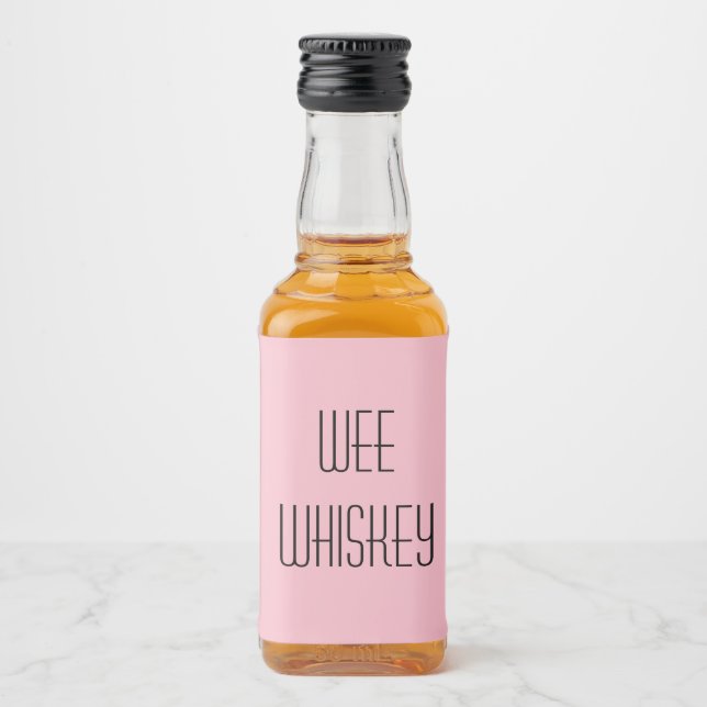 Wee Whiskey Liquor Bottle Label (Front)
