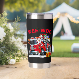 WEE-WOO Christmas Design with Santa Insulated Tumbler