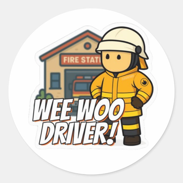 Wee Woo Driver - Rural Sticker (Front)