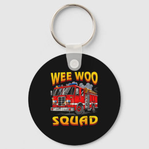 Wee Woo Squad Firefighter Truck Lover Fireman Crew Key Ring