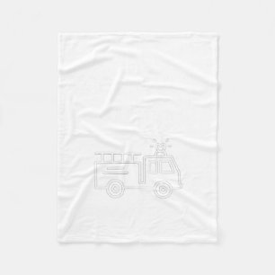Wee Woo Wife Firefighter Suse Cute Minimalist Aest Fleece Blanket
