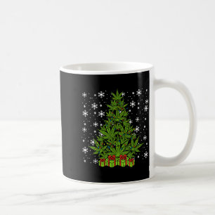 Weed Christmas Tree Funny Xmas T Men Women Coffee Mug