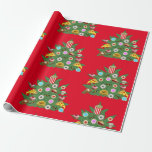 Weed Christmas Tree Personalised Wrapping Paper<br><div class="desc">Weed Christmas Tree Personalised wrapping paper features a Christmas tree made from a green weed plant decorated with the best munchies on a red background for traditional red and green Christmas colours. You're welcome. You can personalise this weed Christmas tree by adding your own text and images and by changing...</div>