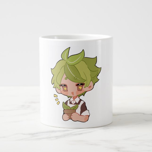 Weed  Cookie green Large Coffee Mug (Front)