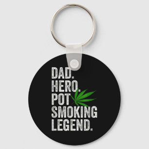 Weed Dad Shirt Funny Stoner Christmas T Smoker Hum Key Ring