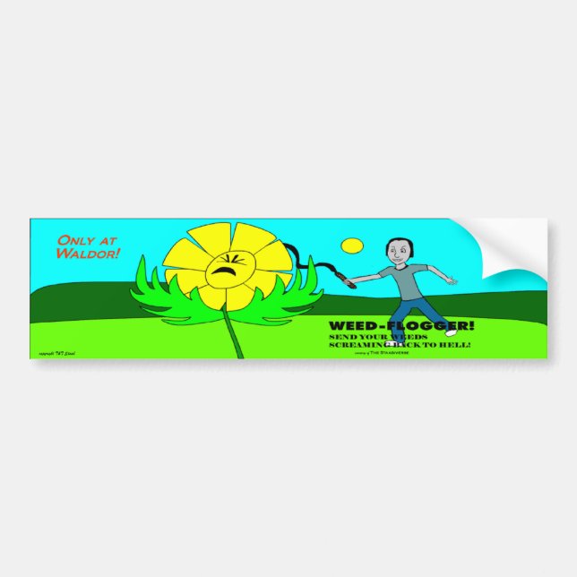 Weed Flogger Bumper Sticker! Bumper Sticker (Front)