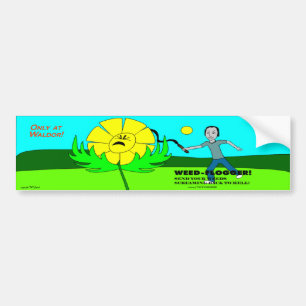 Weed Flogger Bumper Sticker! Sticker