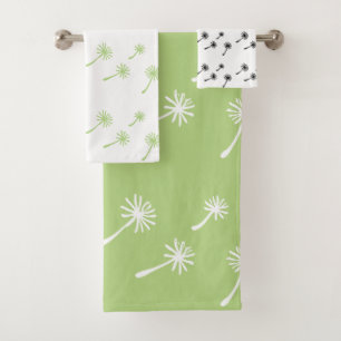 Weed Happens cute cynical dandelion Funny Vintage Bath Towel Set