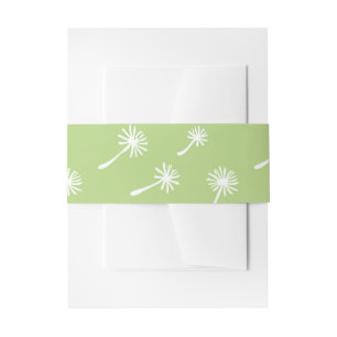 Weed Happens cute cynical dandelion Funny Vintage Invitation Belly Band