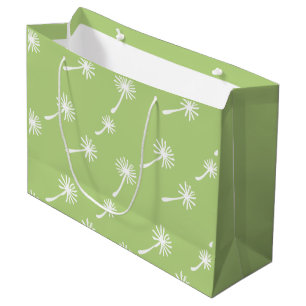 Weed Happens cute cynical dandelion Funny Vintage Large Gift Bag