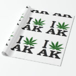 Weed Leaf Christmas alaska xmas hanukkah party Wrapping Paper<br><div class="desc">Weed Leaf Christmas alaska xmas hanukkah party</div>