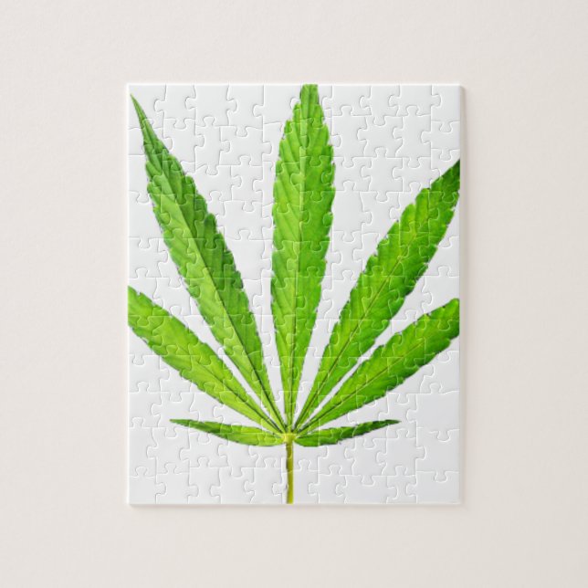 WEED LEAF JIGSAW PUZZLE (Vertical)