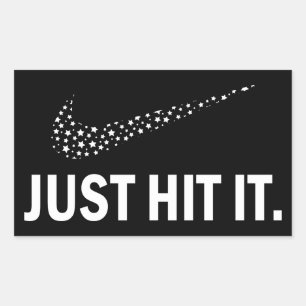 Weed Lovers Sticker, Just Hit It Rectangular Sticker