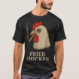 Weed Meme Funny Fried Chicken Smoking  T-Shirt