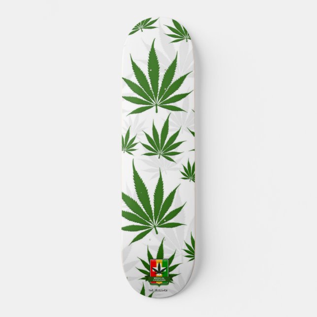 Weed Skateboard, Weed Skate, Weed Skateboard Deck (Front)