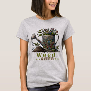 Weed Warrior Grey Gardening T-Shirt
