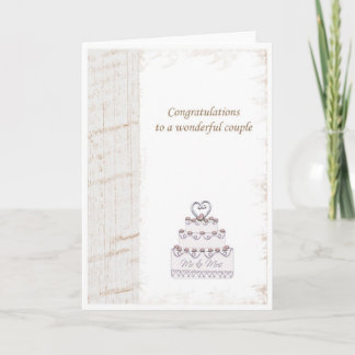 weeding congratulations card