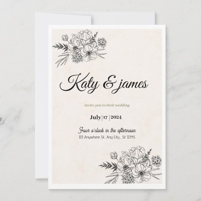 Weeding invitation  (Front)