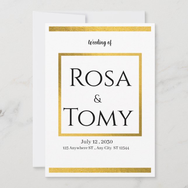 Weeding invitation (Front)