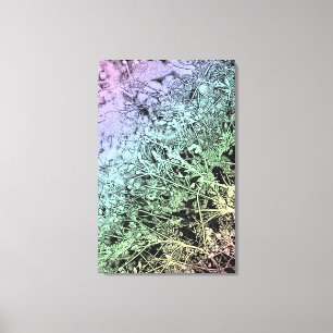 Weeds in a Drainage Ditch Canvas Print