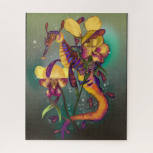 Weedy Seadragon with Orchids Jigsaw Puzzle