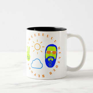 Weeeuuuu Weather Report Two-Tone Coffee Mug