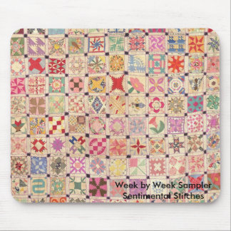 Week by Week Sampler Mouse Pad