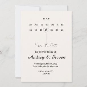 Week of Love wedding invitation