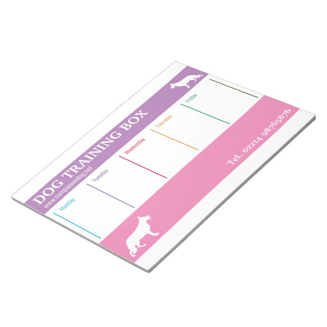 Week planer Shepherd Dog Notepad (Angled)