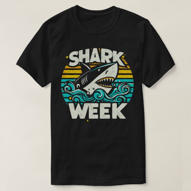 Week Retro Style T-Shirt (Design Front)